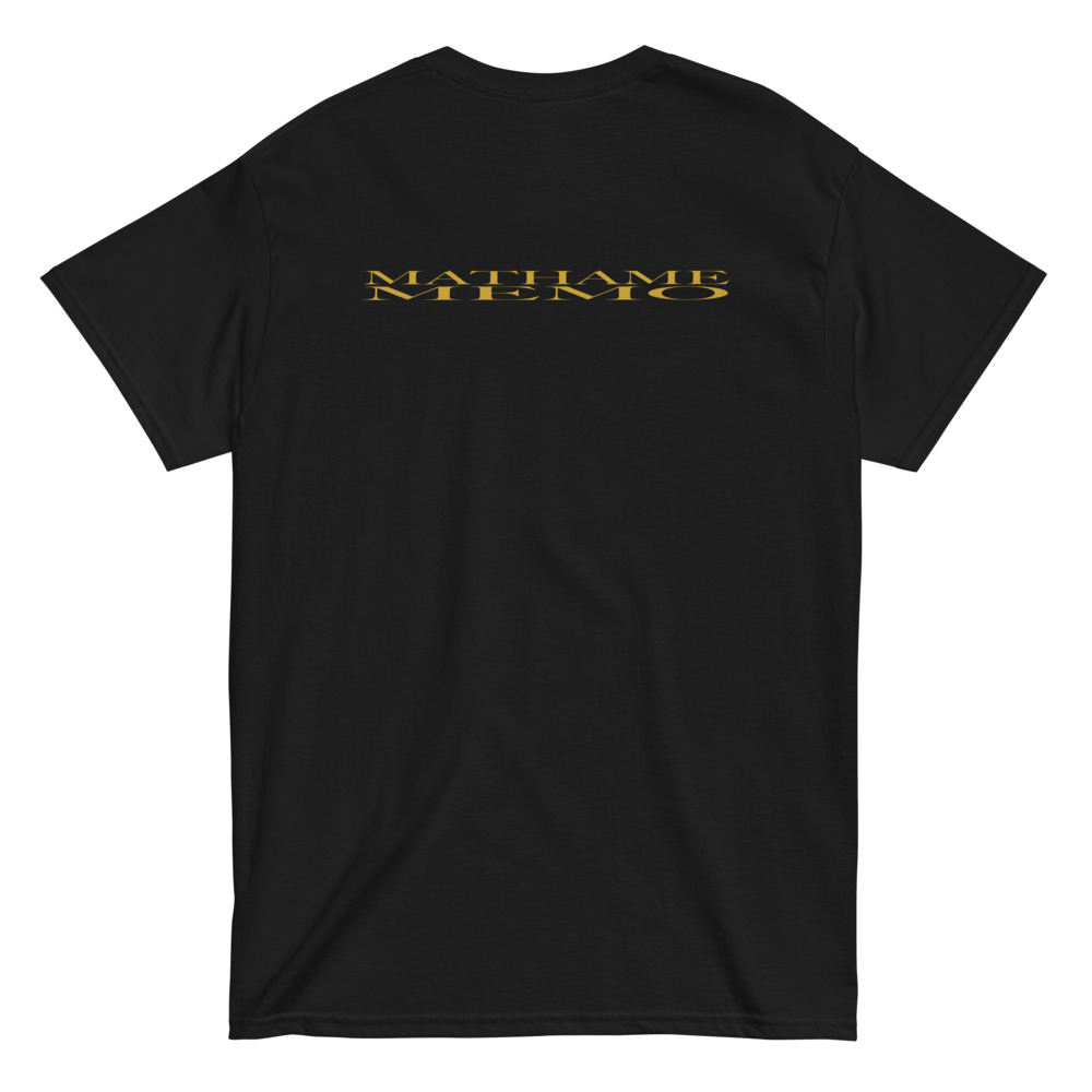 MEMO T-Shirt (Black/Gold) back