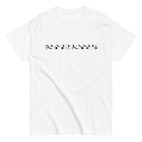 MEMO T-Shirt (White/Black) Front